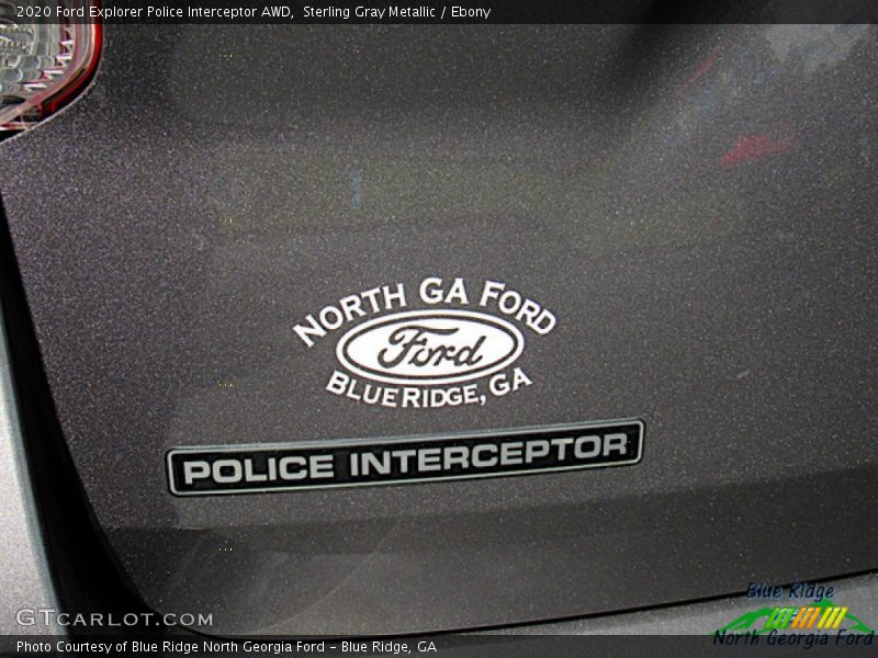 Sterling Gray Metallic / Ebony 2020 Ford Explorer Police Interceptor AWD