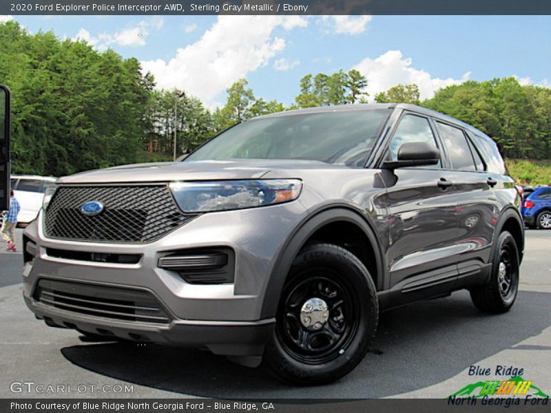 Sterling Gray Metallic / Ebony 2020 Ford Explorer Police Interceptor AWD