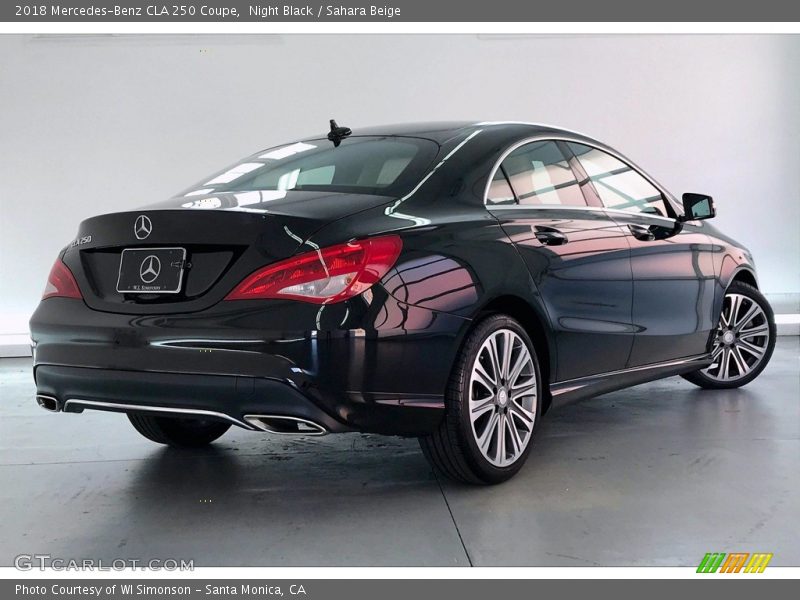Night Black / Sahara Beige 2018 Mercedes-Benz CLA 250 Coupe