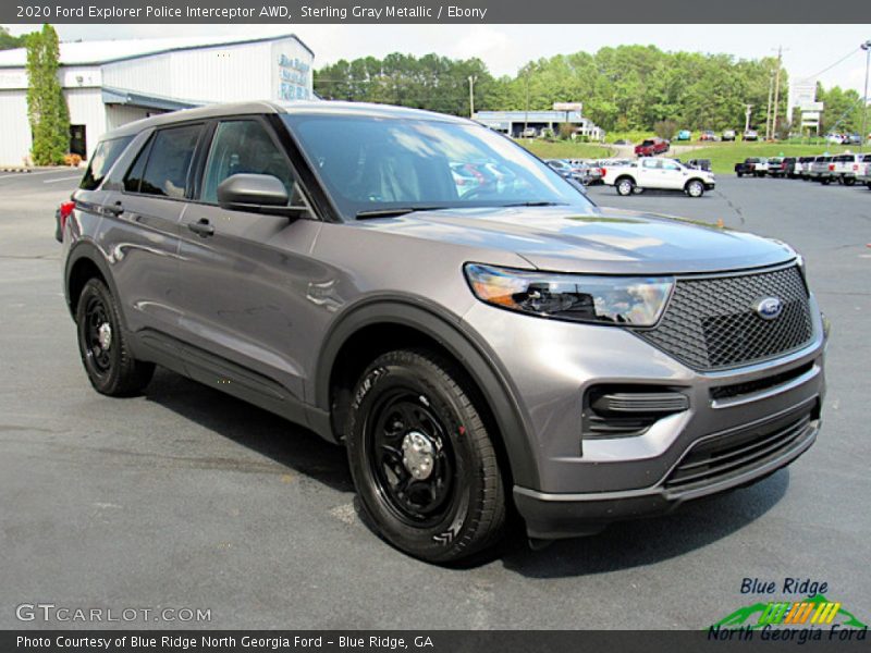 Sterling Gray Metallic / Ebony 2020 Ford Explorer Police Interceptor AWD