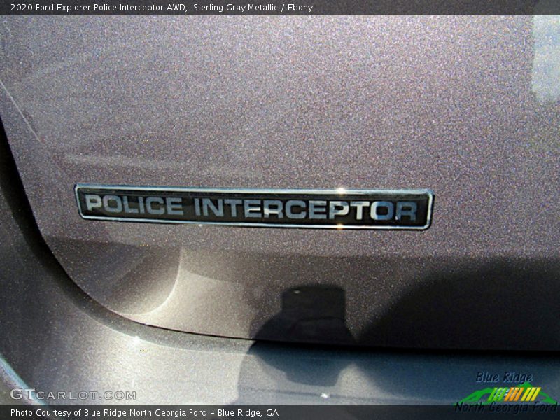 Sterling Gray Metallic / Ebony 2020 Ford Explorer Police Interceptor AWD