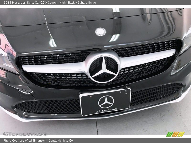 Night Black / Sahara Beige 2018 Mercedes-Benz CLA 250 Coupe
