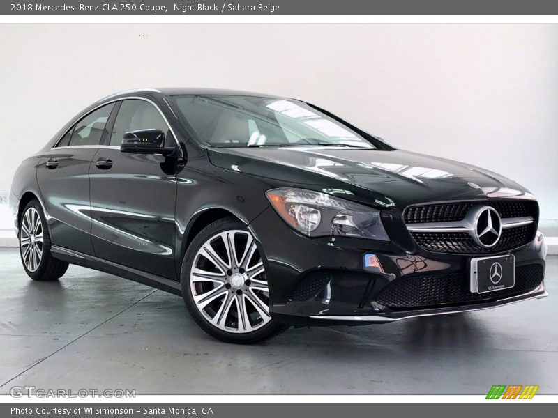 Night Black / Sahara Beige 2018 Mercedes-Benz CLA 250 Coupe