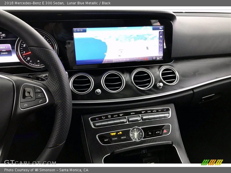 Lunar Blue Metallic / Black 2018 Mercedes-Benz E 300 Sedan
