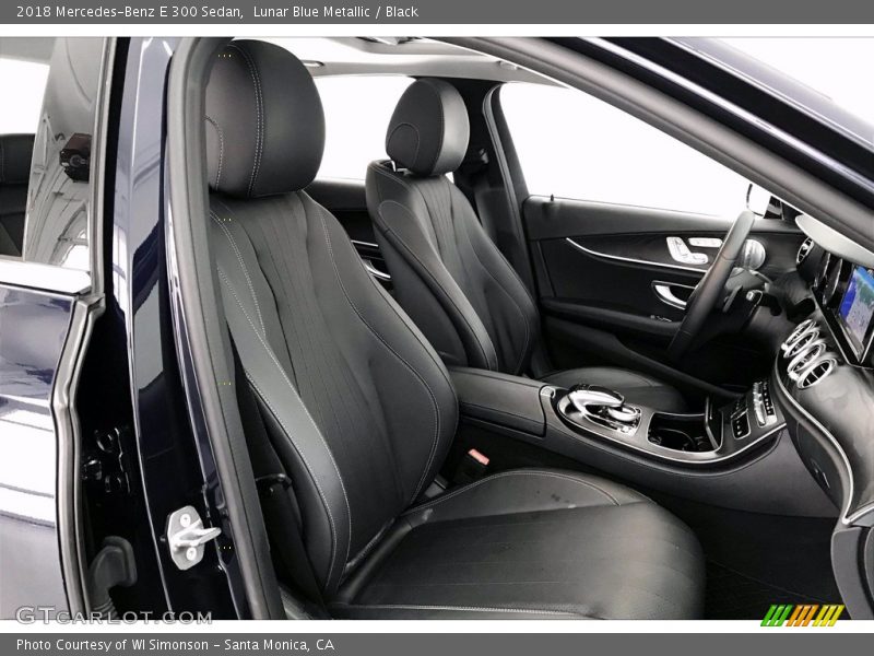 Lunar Blue Metallic / Black 2018 Mercedes-Benz E 300 Sedan