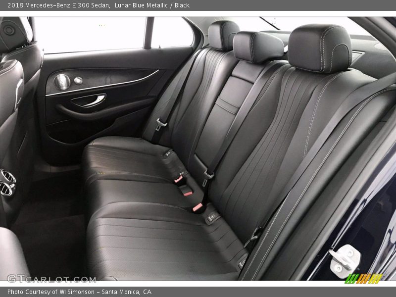 Lunar Blue Metallic / Black 2018 Mercedes-Benz E 300 Sedan