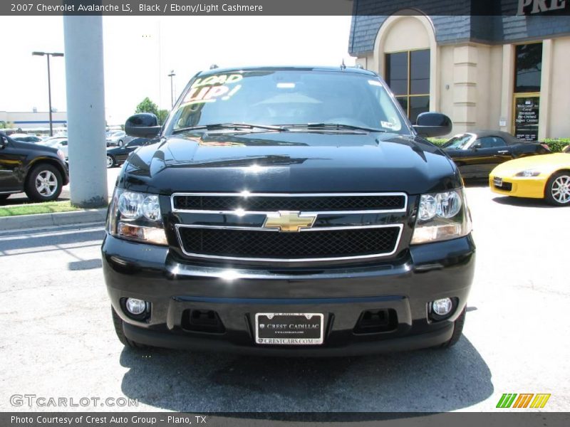 Black / Ebony/Light Cashmere 2007 Chevrolet Avalanche LS