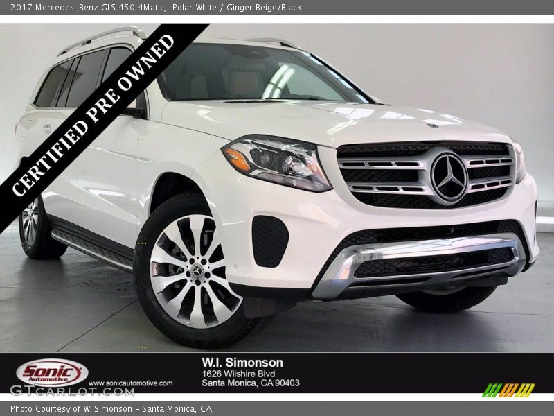 Polar White / Ginger Beige/Black 2017 Mercedes-Benz GLS 450 4Matic