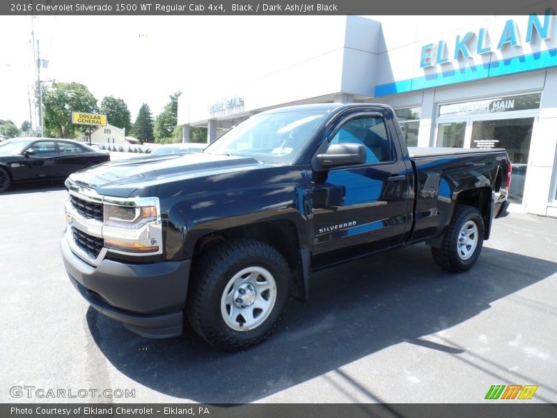 Black / Dark Ash/Jet Black 2016 Chevrolet Silverado 1500 WT Regular Cab 4x4