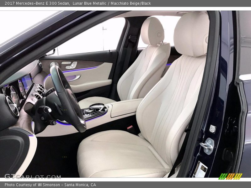 Lunar Blue Metallic / Macchiato Beige/Black 2017 Mercedes-Benz E 300 Sedan