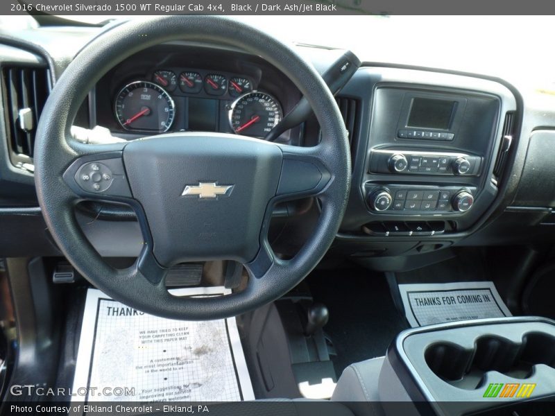 Dashboard of 2016 Silverado 1500 WT Regular Cab 4x4