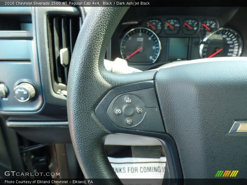 Black / Dark Ash/Jet Black 2016 Chevrolet Silverado 1500 WT Regular Cab 4x4