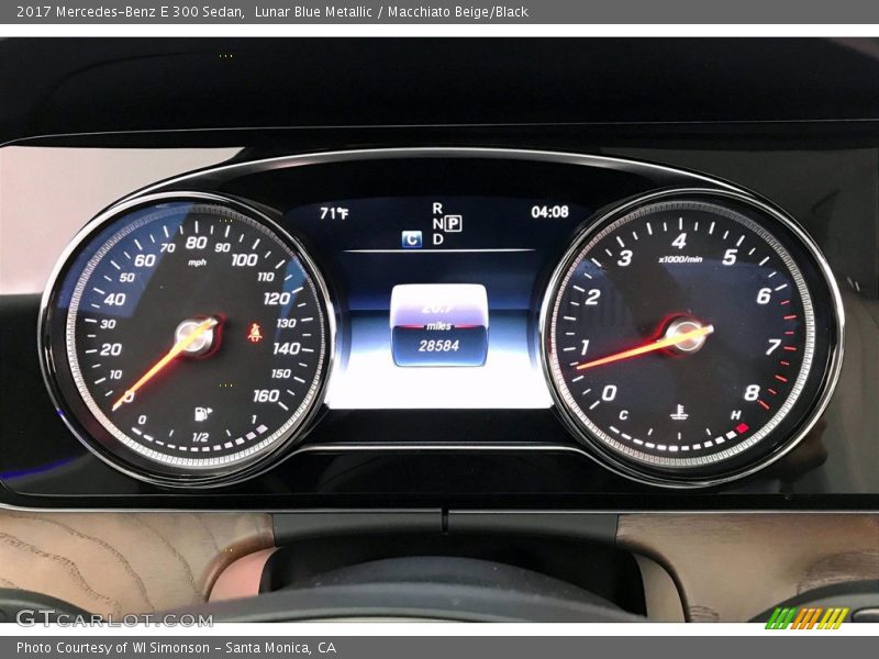 Lunar Blue Metallic / Macchiato Beige/Black 2017 Mercedes-Benz E 300 Sedan