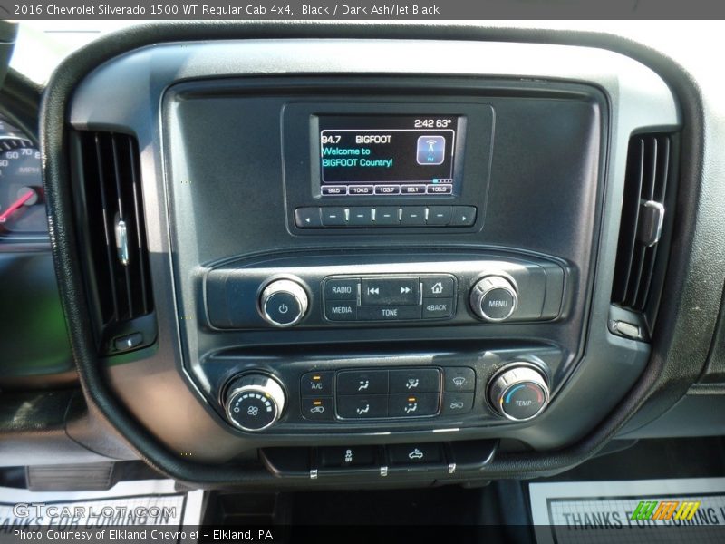 Black / Dark Ash/Jet Black 2016 Chevrolet Silverado 1500 WT Regular Cab 4x4