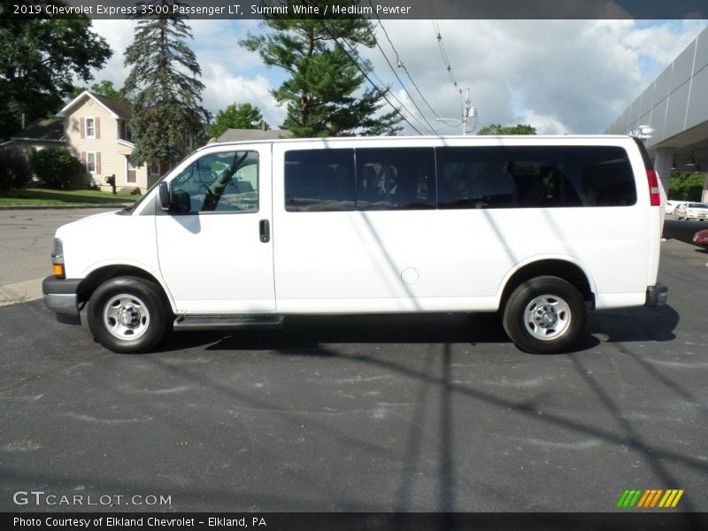 Summit White / Medium Pewter 2019 Chevrolet Express 3500 Passenger LT
