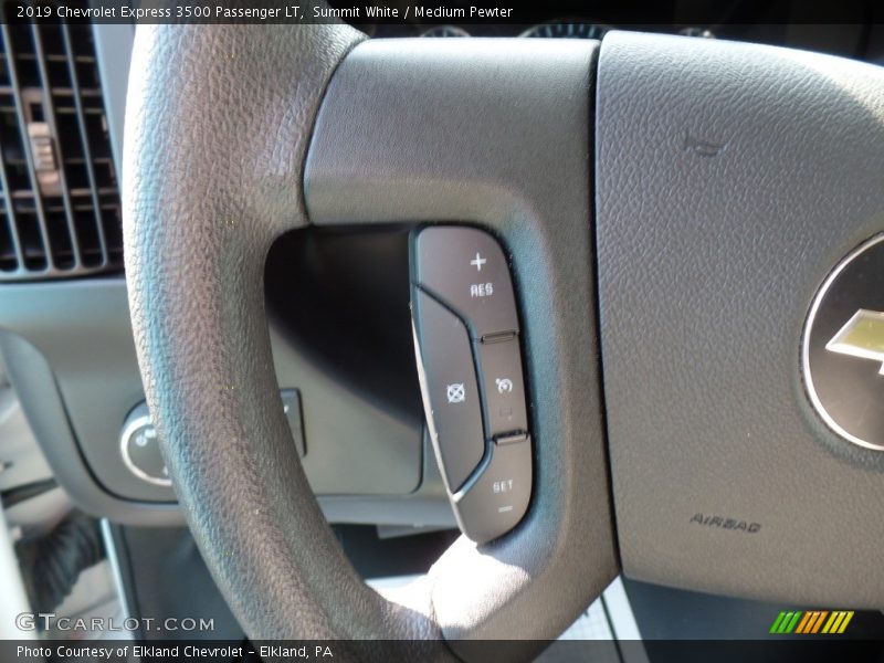 Summit White / Medium Pewter 2019 Chevrolet Express 3500 Passenger LT