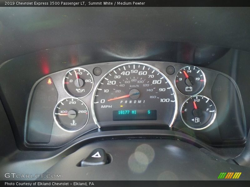 Summit White / Medium Pewter 2019 Chevrolet Express 3500 Passenger LT