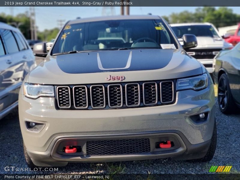 Sting-Gray / Ruby Red/Black 2019 Jeep Grand Cherokee Trailhawk 4x4