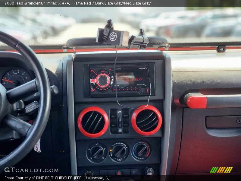 Flame Red / Dark Slate Gray/Med Slate Gray 2008 Jeep Wrangler Unlimited X 4x4
