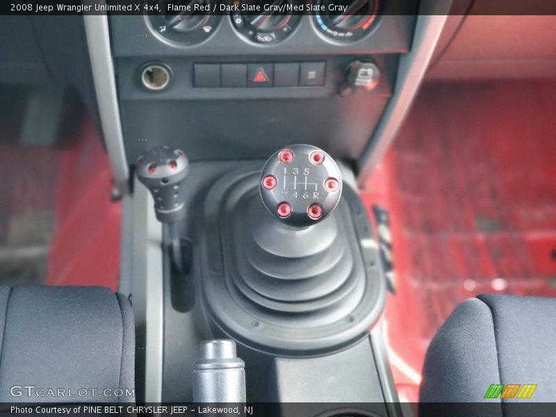 Flame Red / Dark Slate Gray/Med Slate Gray 2008 Jeep Wrangler Unlimited X 4x4