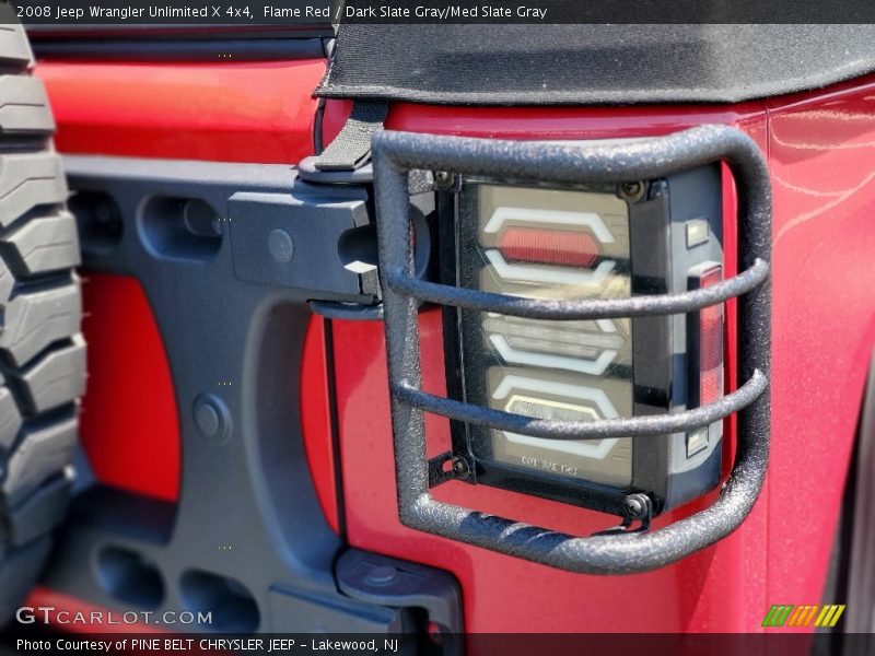 Flame Red / Dark Slate Gray/Med Slate Gray 2008 Jeep Wrangler Unlimited X 4x4