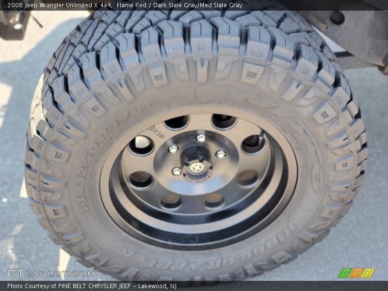 Flame Red / Dark Slate Gray/Med Slate Gray 2008 Jeep Wrangler Unlimited X 4x4