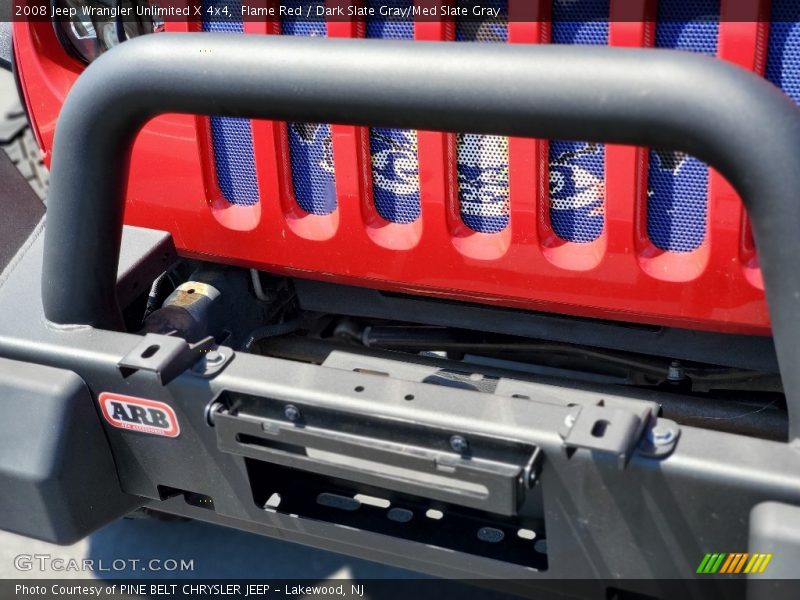 Flame Red / Dark Slate Gray/Med Slate Gray 2008 Jeep Wrangler Unlimited X 4x4