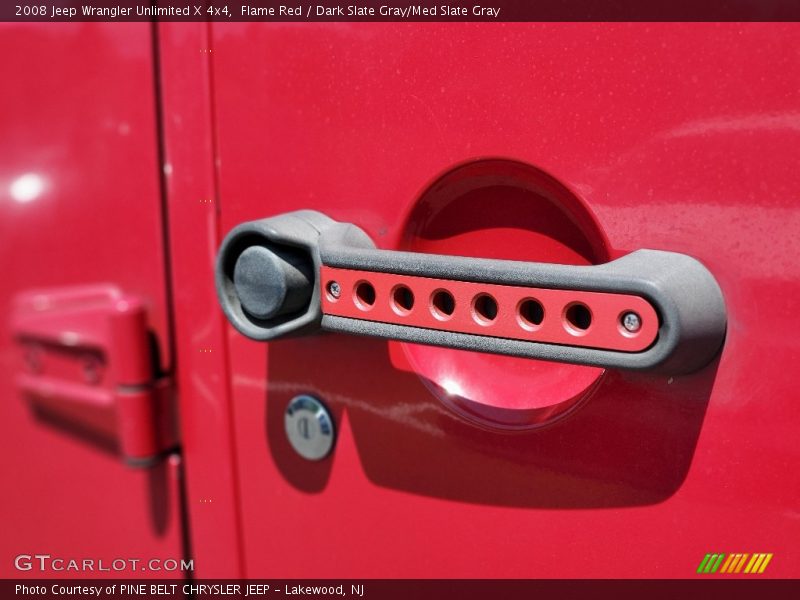 Flame Red / Dark Slate Gray/Med Slate Gray 2008 Jeep Wrangler Unlimited X 4x4