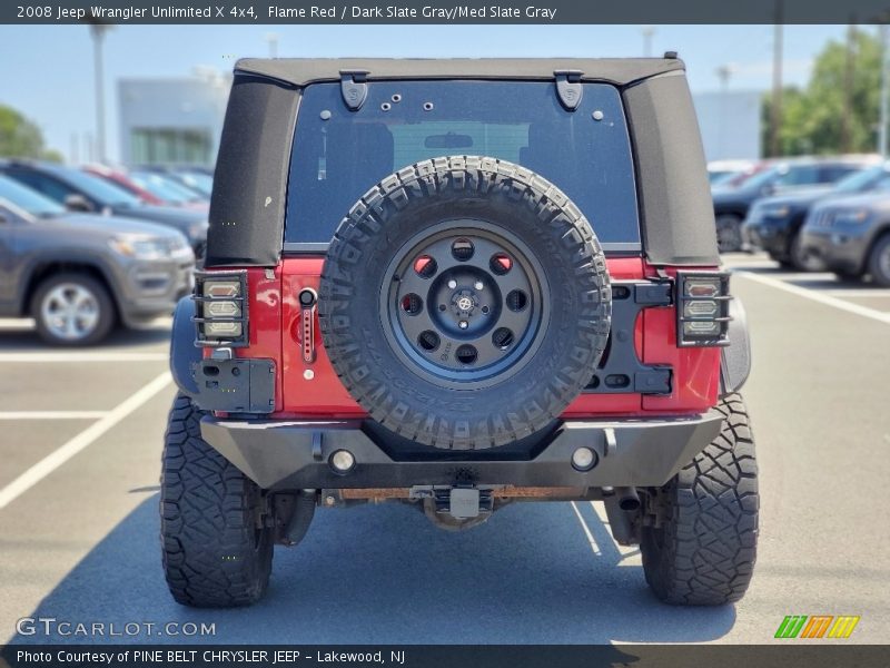 Flame Red / Dark Slate Gray/Med Slate Gray 2008 Jeep Wrangler Unlimited X 4x4