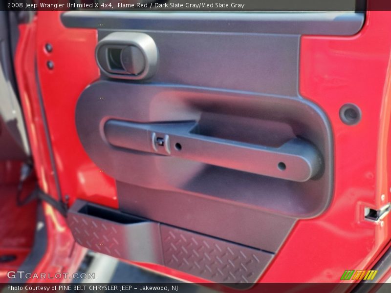 Flame Red / Dark Slate Gray/Med Slate Gray 2008 Jeep Wrangler Unlimited X 4x4