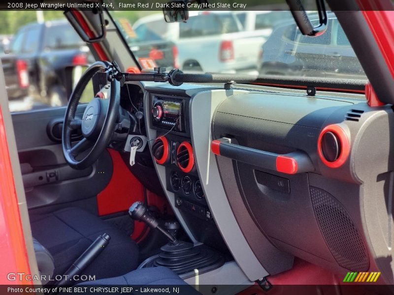 Flame Red / Dark Slate Gray/Med Slate Gray 2008 Jeep Wrangler Unlimited X 4x4