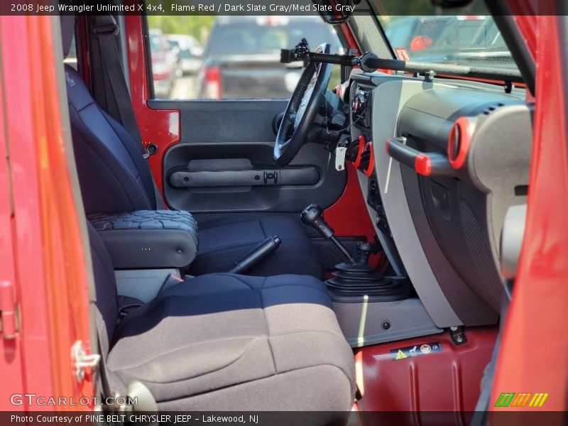 Flame Red / Dark Slate Gray/Med Slate Gray 2008 Jeep Wrangler Unlimited X 4x4