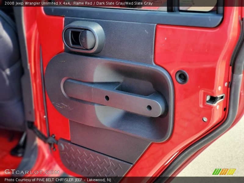 Flame Red / Dark Slate Gray/Med Slate Gray 2008 Jeep Wrangler Unlimited X 4x4
