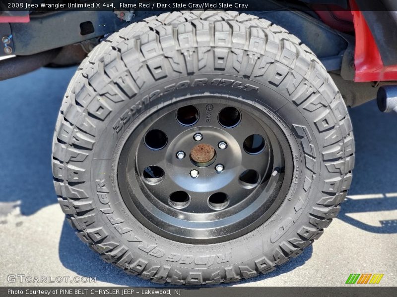 Flame Red / Dark Slate Gray/Med Slate Gray 2008 Jeep Wrangler Unlimited X 4x4