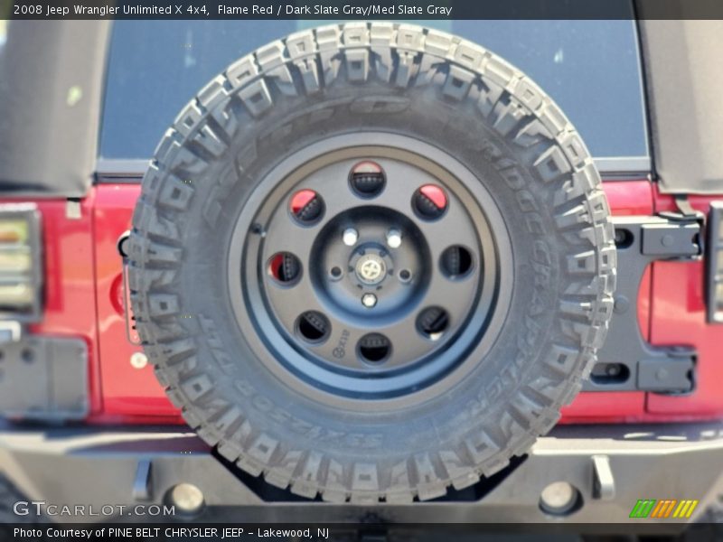 Flame Red / Dark Slate Gray/Med Slate Gray 2008 Jeep Wrangler Unlimited X 4x4