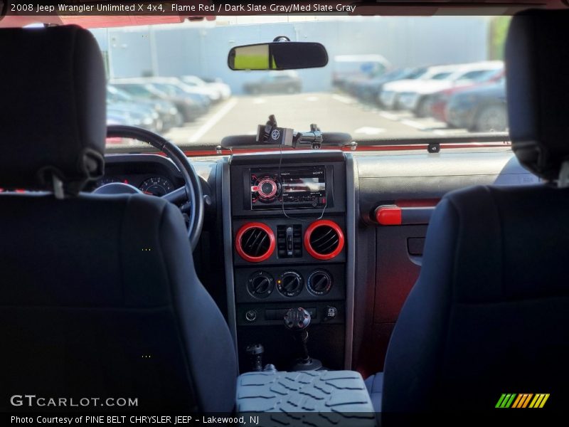 Flame Red / Dark Slate Gray/Med Slate Gray 2008 Jeep Wrangler Unlimited X 4x4