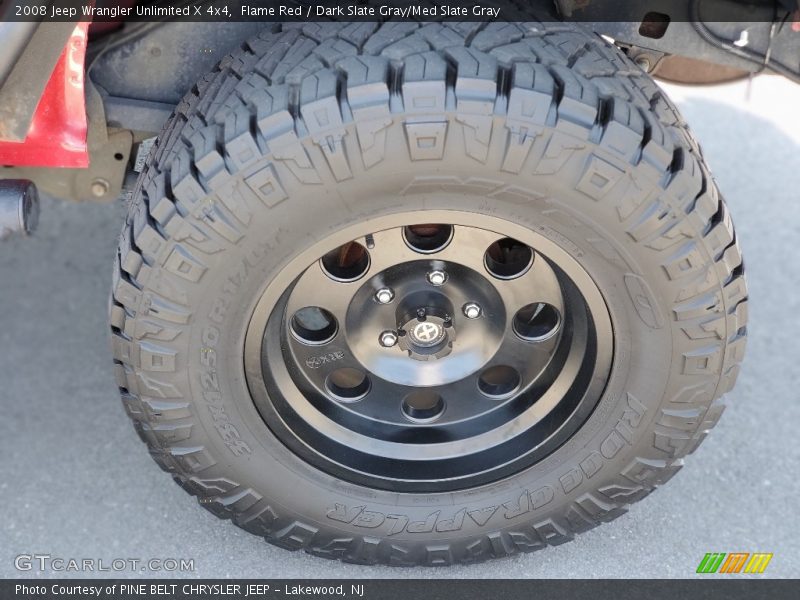 Flame Red / Dark Slate Gray/Med Slate Gray 2008 Jeep Wrangler Unlimited X 4x4