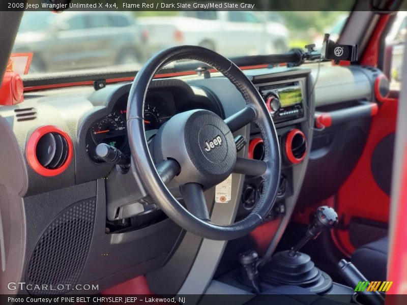 Flame Red / Dark Slate Gray/Med Slate Gray 2008 Jeep Wrangler Unlimited X 4x4