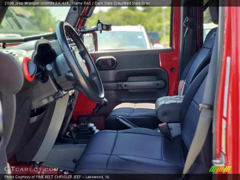 Flame Red / Dark Slate Gray/Med Slate Gray 2008 Jeep Wrangler Unlimited X 4x4