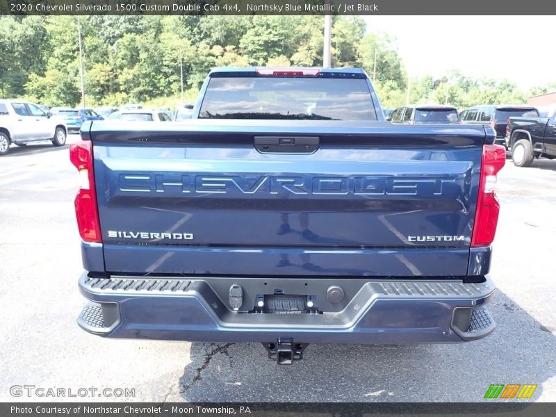 Northsky Blue Metallic / Jet Black 2020 Chevrolet Silverado 1500 Custom Double Cab 4x4