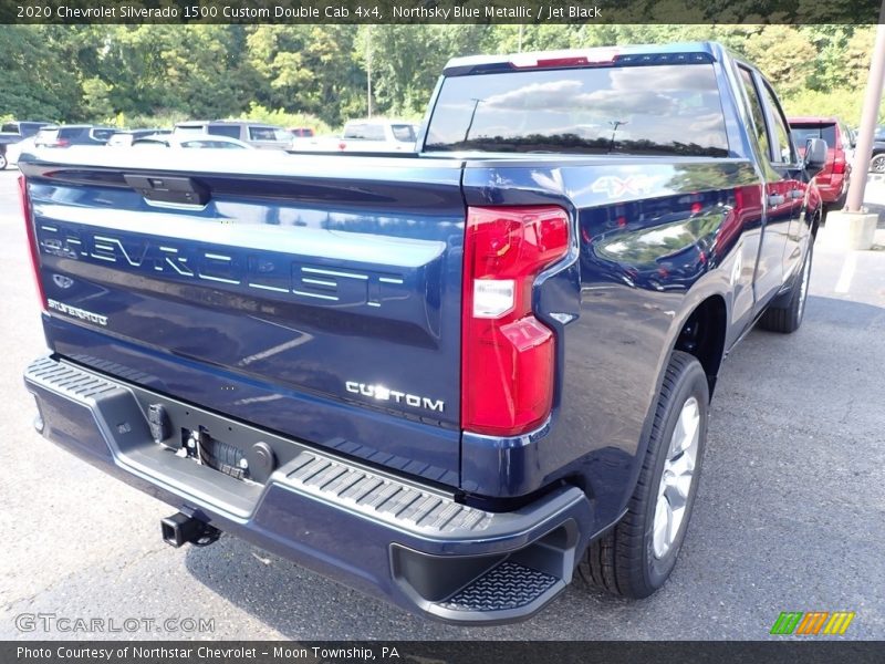 Northsky Blue Metallic / Jet Black 2020 Chevrolet Silverado 1500 Custom Double Cab 4x4