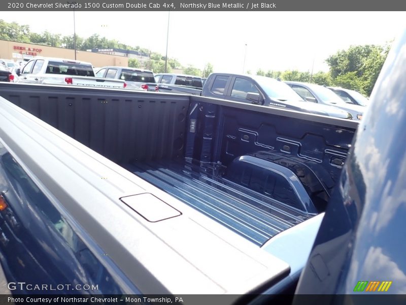 Northsky Blue Metallic / Jet Black 2020 Chevrolet Silverado 1500 Custom Double Cab 4x4