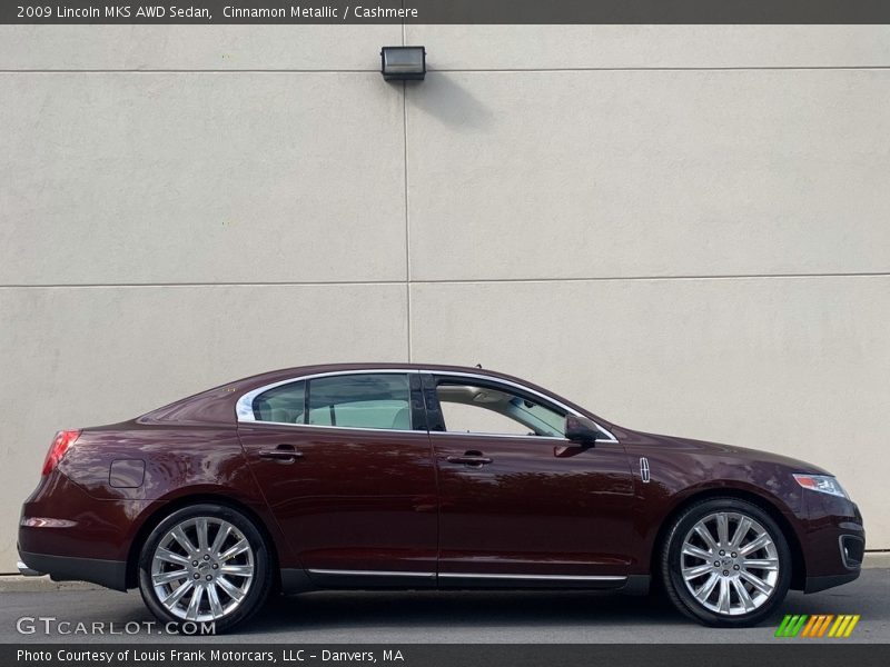 Cinnamon Metallic / Cashmere 2009 Lincoln MKS AWD Sedan