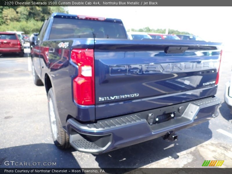 Northsky Blue Metallic / Jet Black 2020 Chevrolet Silverado 1500 Custom Double Cab 4x4