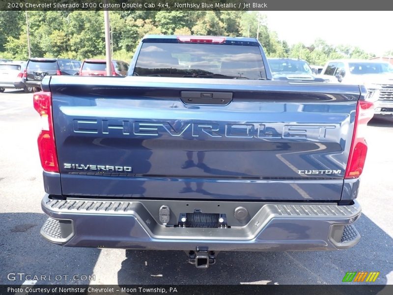 Northsky Blue Metallic / Jet Black 2020 Chevrolet Silverado 1500 Custom Double Cab 4x4