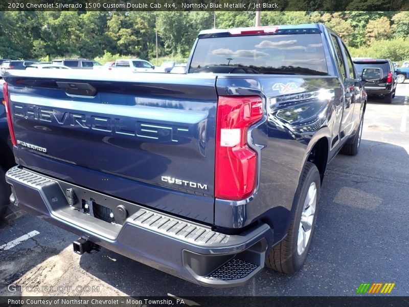 Northsky Blue Metallic / Jet Black 2020 Chevrolet Silverado 1500 Custom Double Cab 4x4