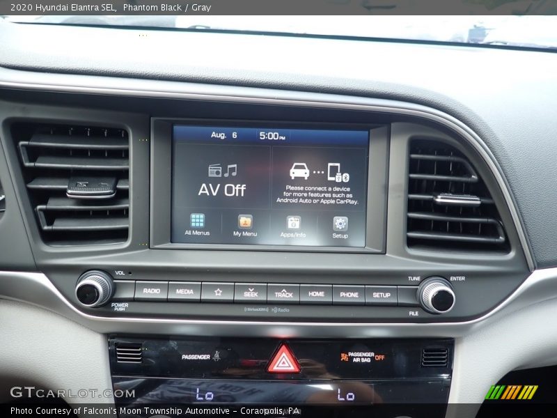 Phantom Black / Gray 2020 Hyundai Elantra SEL