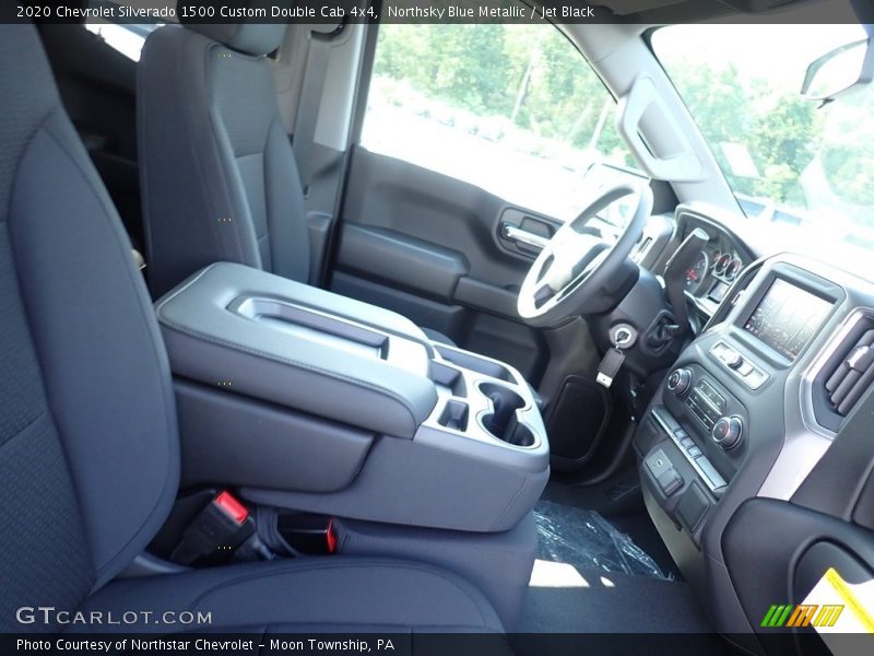 Northsky Blue Metallic / Jet Black 2020 Chevrolet Silverado 1500 Custom Double Cab 4x4