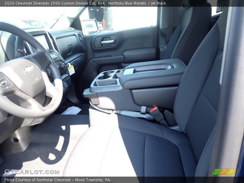 Northsky Blue Metallic / Jet Black 2020 Chevrolet Silverado 1500 Custom Double Cab 4x4