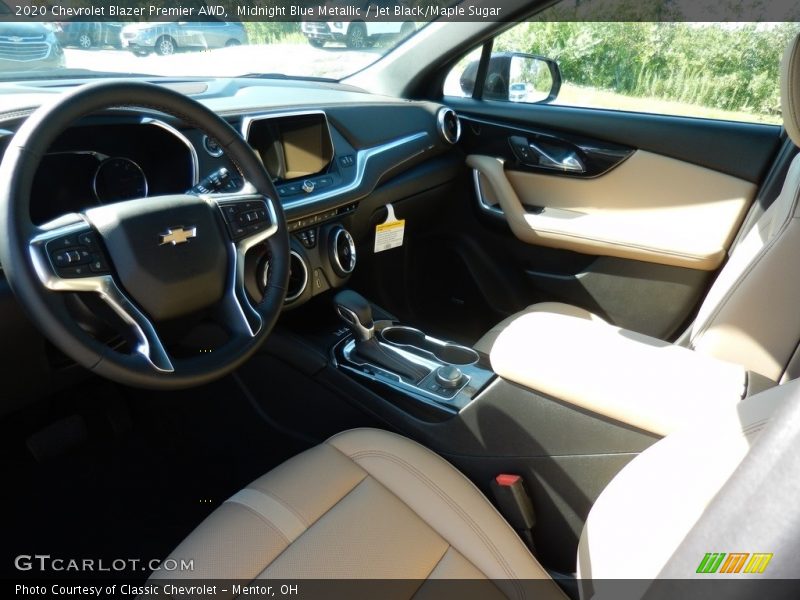 Midnight Blue Metallic / Jet Black/Maple Sugar 2020 Chevrolet Blazer Premier AWD